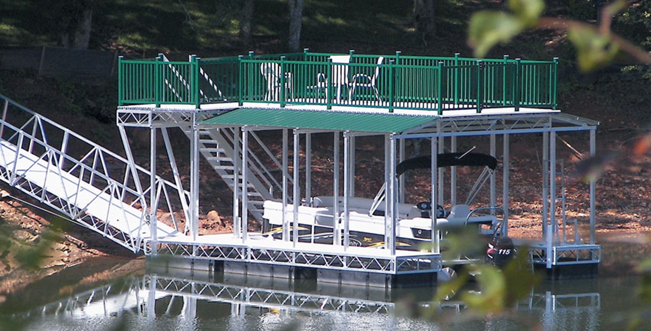 Floating Truss Dock with Deck